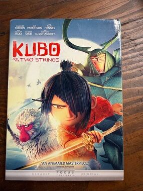 Kubo and the Two Strings DVD w/ Slipcover LAIKA Animated Movie